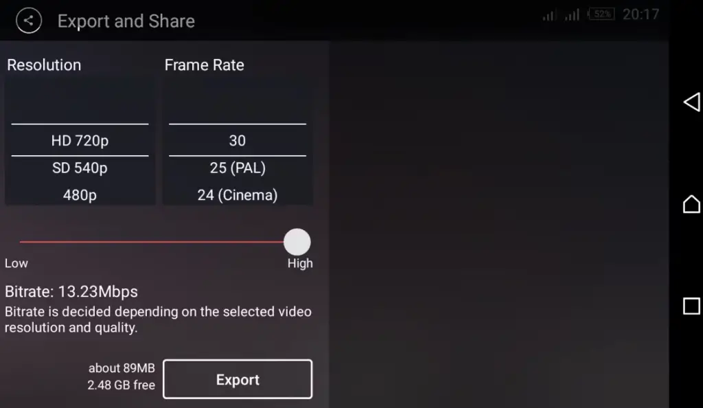 Export Your Video From KineMaster