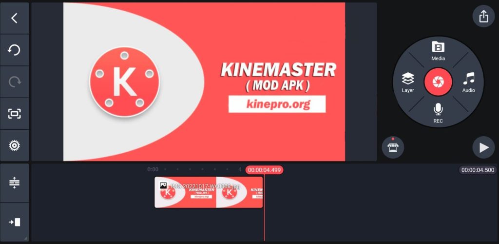 Step 1 : Open KineMaster along with your video clips.