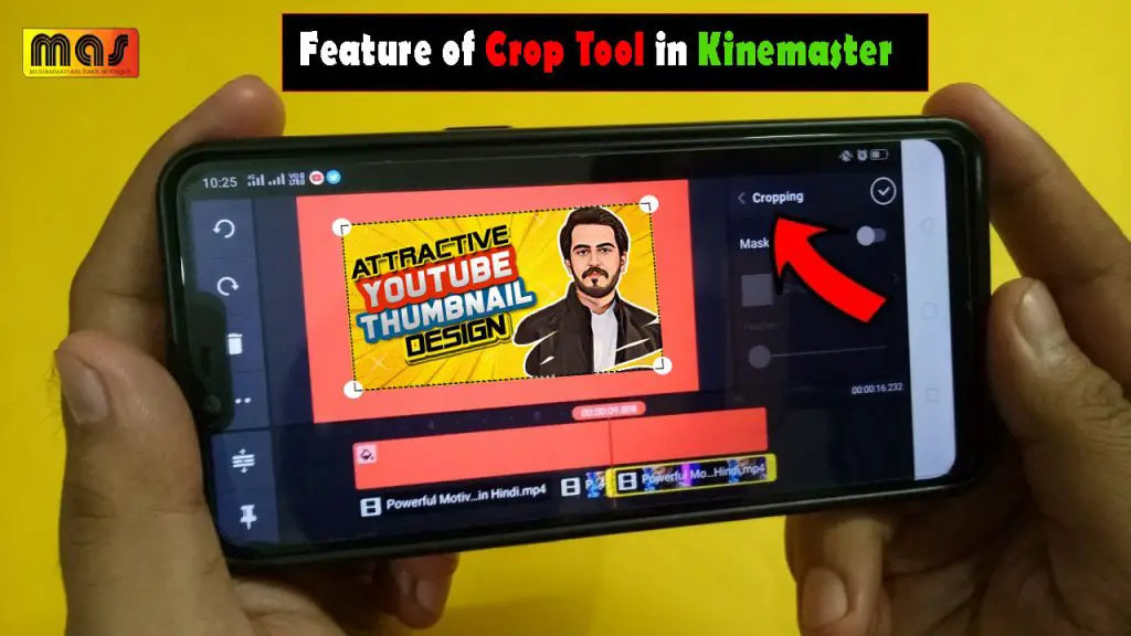 Feature of Crop Tool in Kinemaster: